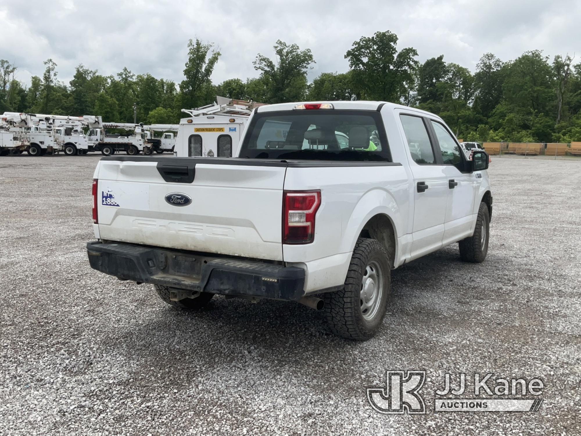 (Verona, KY) 2018 Ford F150 Crew-Cab Pickup Truck Runs & Moves) (Body Damage, Seller Note: Needs New