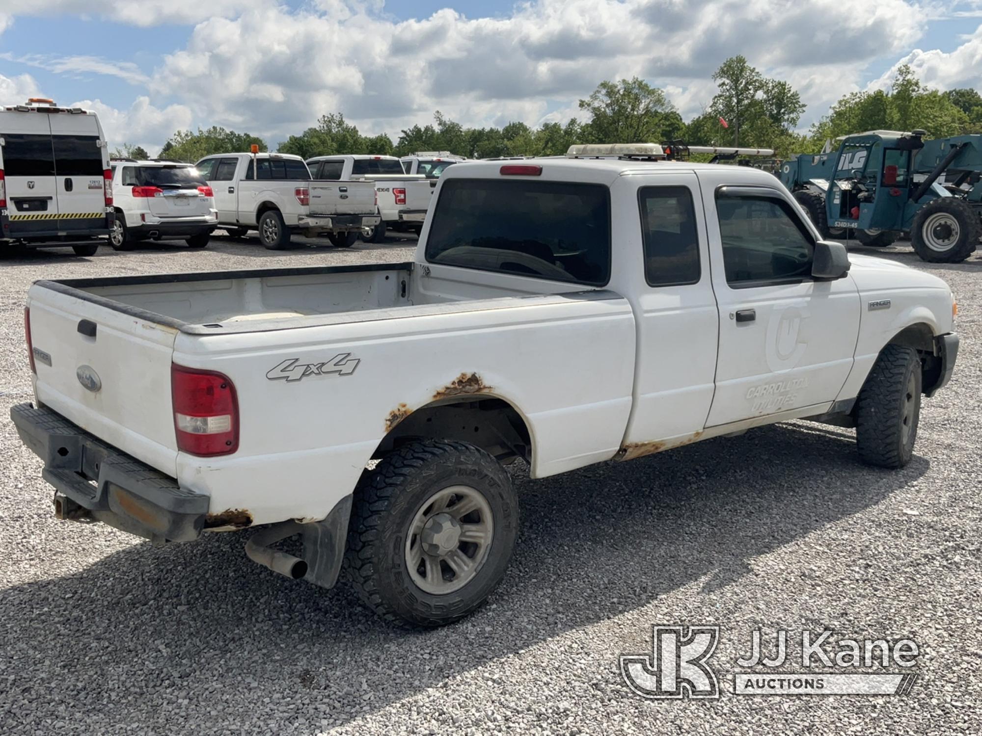 (Verona, KY) 2009 Ford Ranger 4x4 Extended-Cab Pickup Truck Runs & Moves) (Rust Damage, Cracked Wind