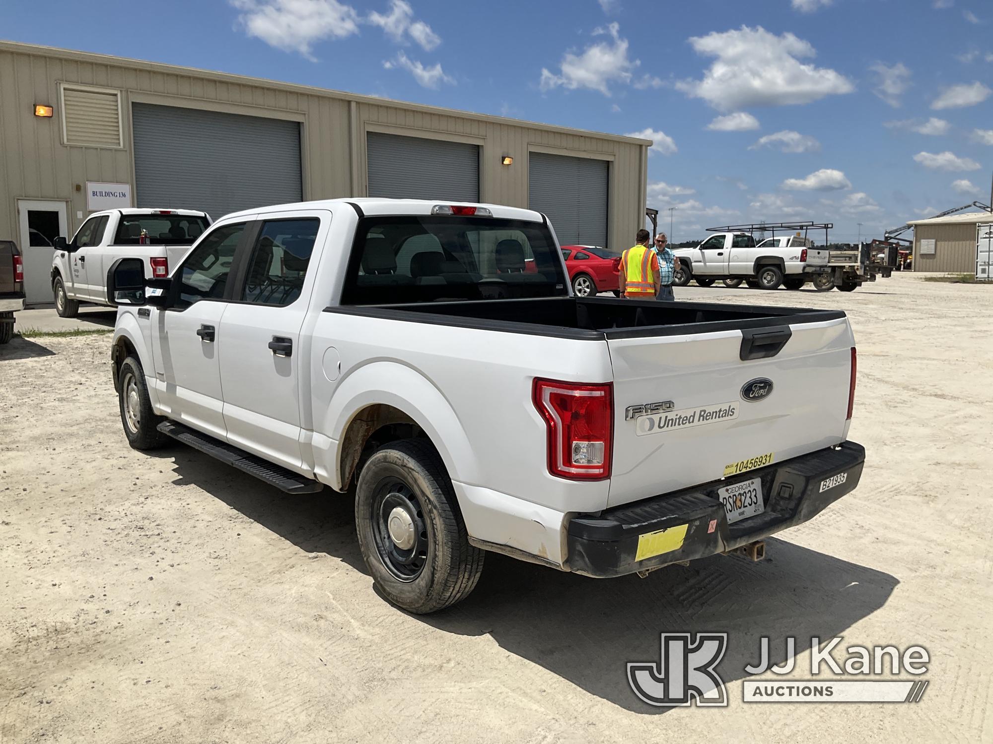 (Waynesboro, GA) 2016 Ford F150 Crew-Cab Pickup Truck, (GA Power Unit) Runs & Moves) (Check Engine L