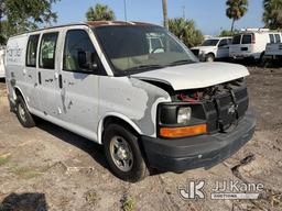 (Tampa, FL) 2007 Chevrolet Express G1500 Cargo Van Runs & Moves)(Jump To Start