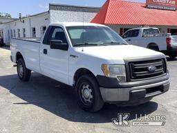 (Ocala, FL) 2014 Ford F150 Pickup Truck Runs, Moves) (Cracked Windshield, Minor Paint and Body Damag