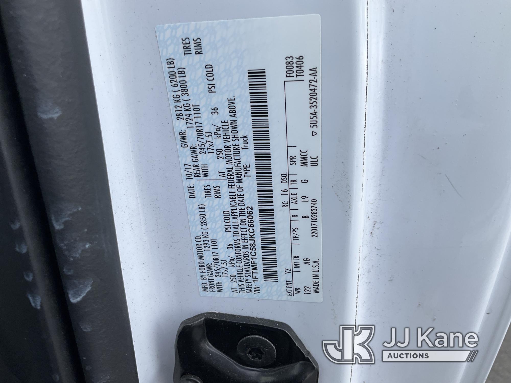 (Ocala, FL) 2018 Ford F150 Pickup Truck Duke Unit) (Runs & Moves) (Engine Noise