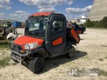 (Waynesboro, GA) 2016 Kubota RTV-X1100C 4x4 Yard Cart, (GA Power Unit) Runs, Moves & Dump Operates