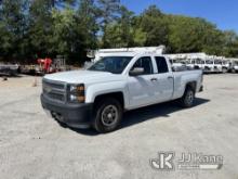 2015 Chevrolet Silverado 1500 4x4 Extended-Cab Pickup Truck Runs & Moves) (Check Engine Light On, No