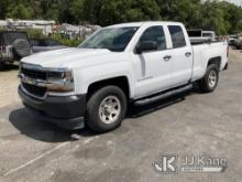 (Ocala, FL) 2019 Chevrolet Silverado 1500 4x4 Extended-Cab Pickup Truck Duke Unit) (Run & Moves) (Bo