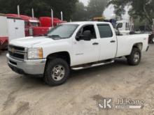 2012 Chevrolet Silverado 2500HD 4x4 Crew-Cab Pickup Truck Runs & Moves) (Body & Paint Damage, Engine