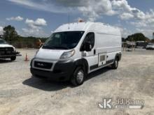 (Villa Rica, GA) 2019 Ram Promaster 2500 Fiber Optic Splicing Van Runs & Moves) (Seller States: New