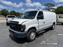 (Ocala, FL) 2012 Ford E350 Cargo Van Duke Unit) (Runs & Moves) (Jump To Start
