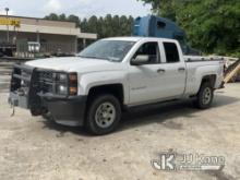 2014 Chevrolet Silverado 1500 4x4 Extended-Cab Pickup Truck Runs & Moves) (Windshield Damage & Paint