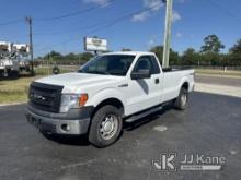 (Ocala, FL) 2014 Ford F150 4x4 Pickup Truck Duke Unit) (Runs & Moves) (Paint Damage