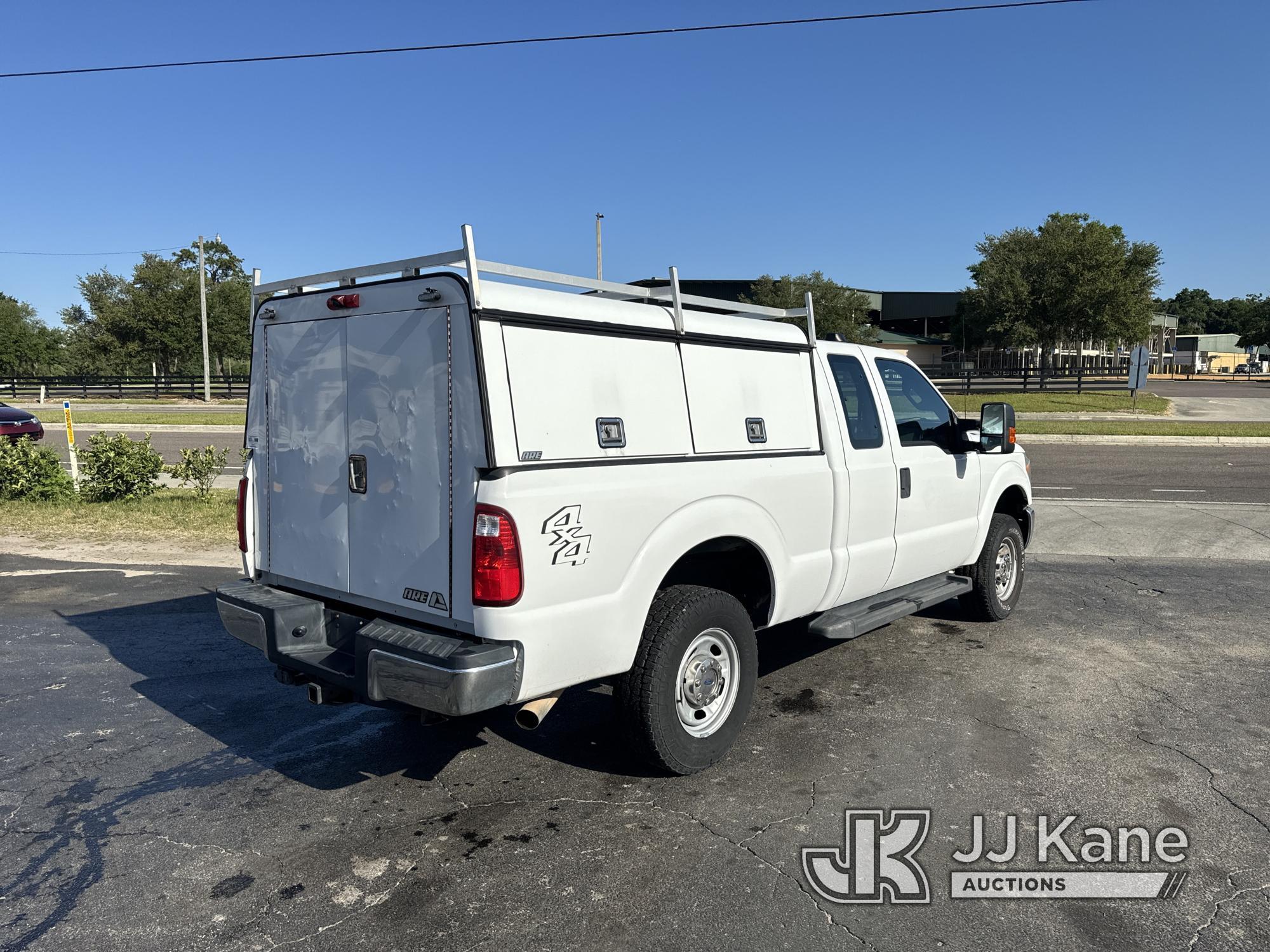 (Ocala, FL) 2016 Ford F250 4x4 Extended-Cab Pickup Truck Duke Unit) (Runs & Moves) (Body Damage