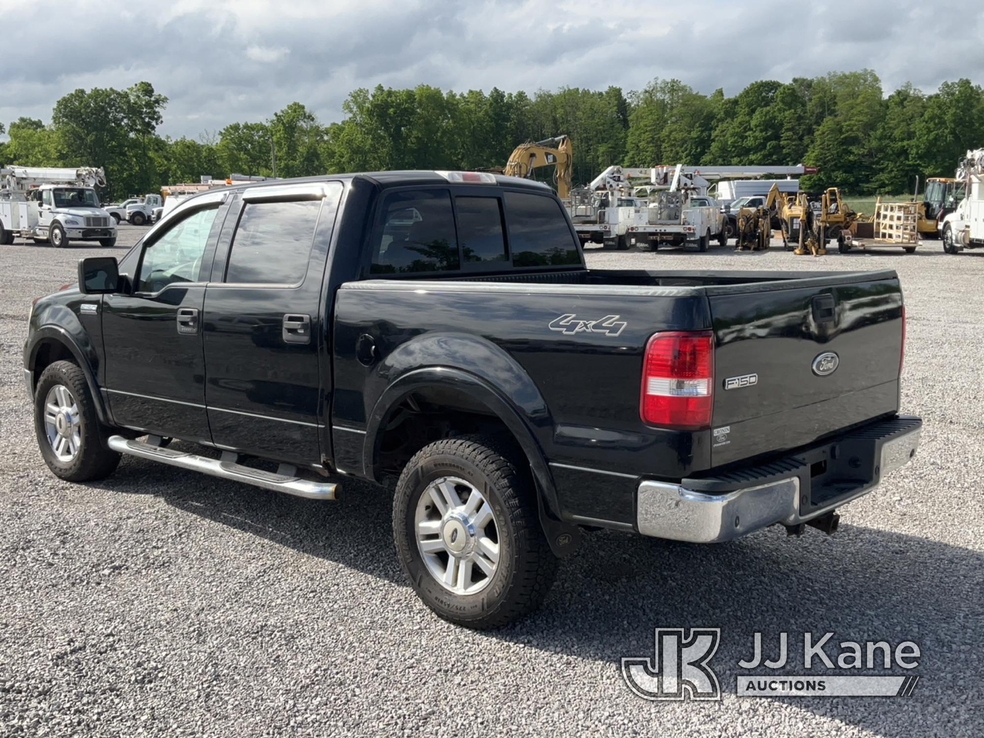 (Verona, KY) 2004 Ford F150 4x4 Crew-Cab Pickup Truck Runs & Moves) (Check Engine Light On, Rust Dam