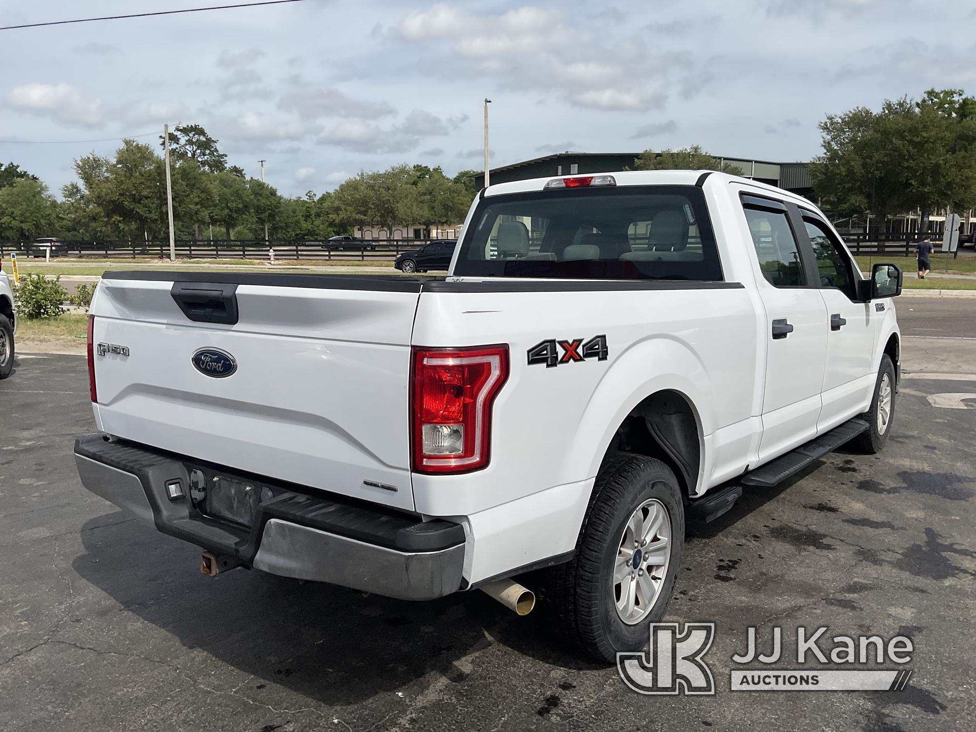 (Ocala, FL) 2015 Ford F150 4x4 Crew-Cab Pickup Truck Duke Unit) (Runs & Moves) (Paint Damage
