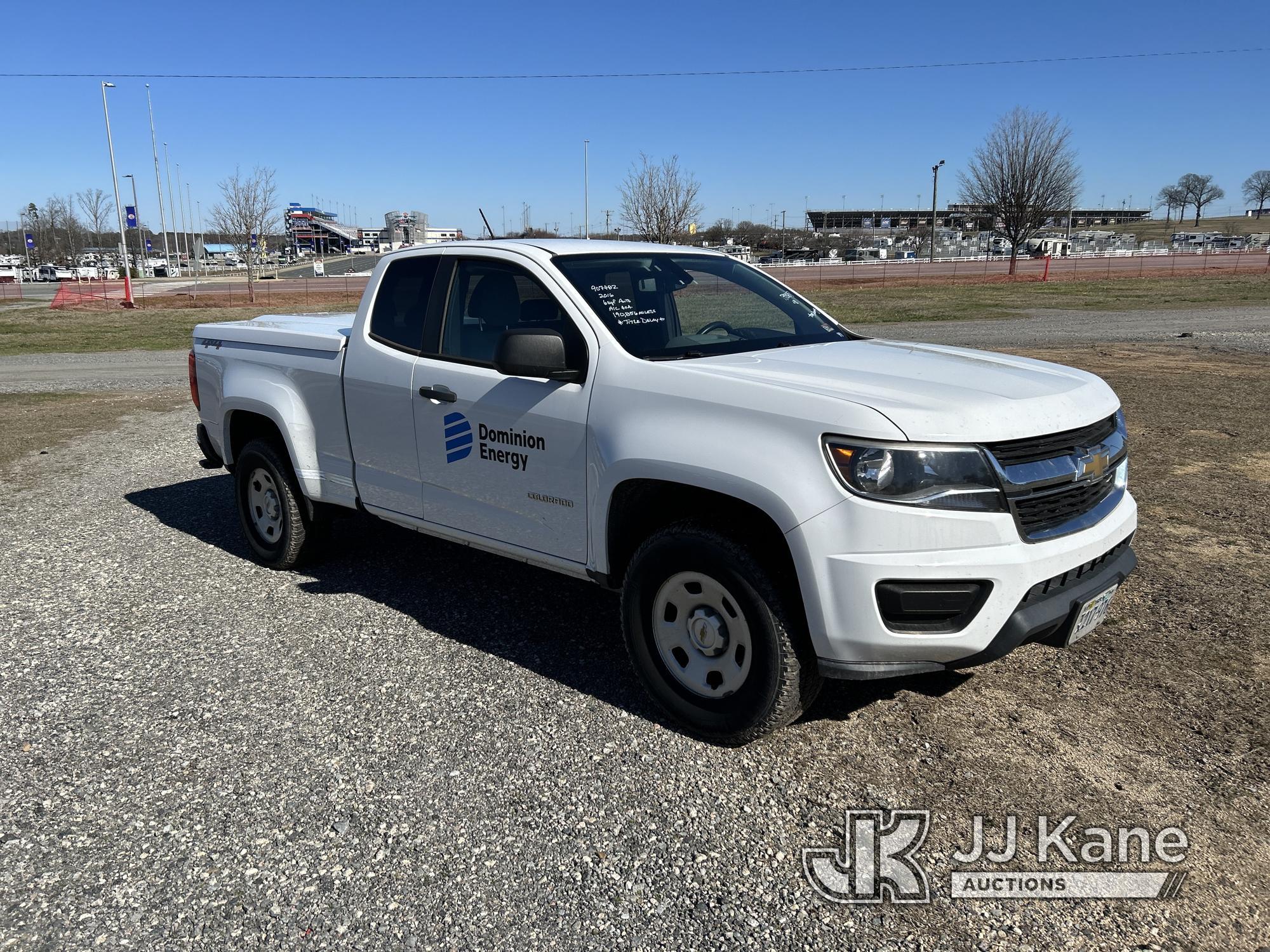 (Charlotte, NC) 2016 Chevrolet Colorado 4x4 Extended-Cab Pickup Truck Runs & Moves) (Body Damage