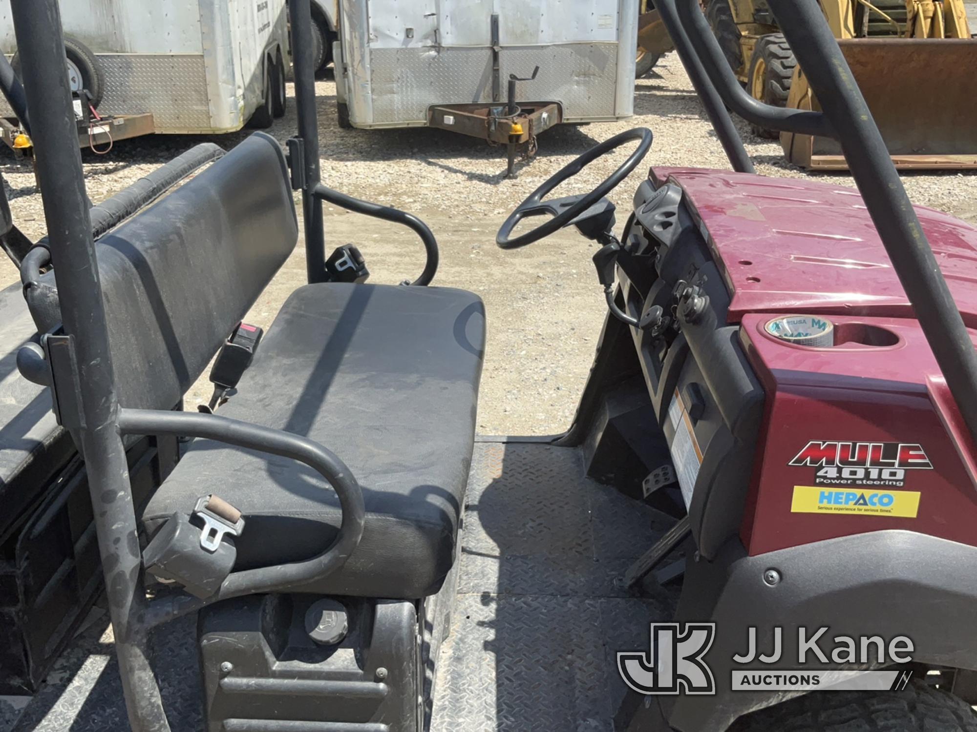 (Charlotte, NC) 2009 Kawasaki 4010 Mule 4x4 Crew-Cab Yard Cart Runs & Moves) (Jump To Start, Trans I