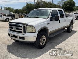 (Clearwater, FL) 2006 Ford F350 4x4 Crew-Cab Pickup Truck Runs & Moves
