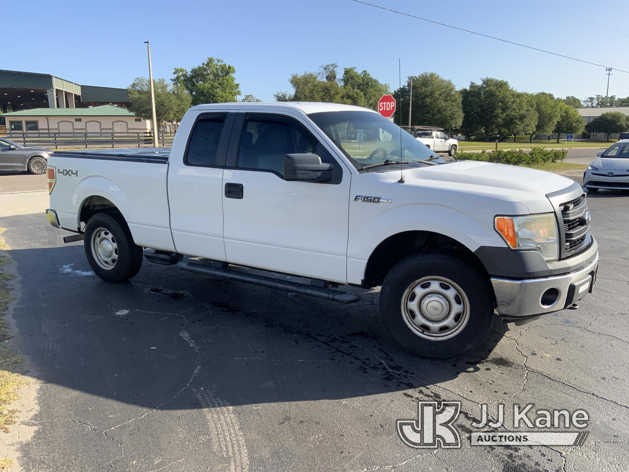 (Ocala, FL) 2014 Ford F150 4x4 Extended-Cab Pickup Truck Duke Unit) (Runs & Moves