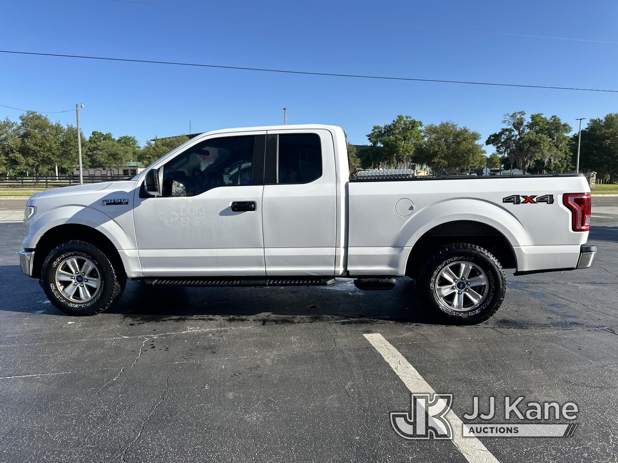 (Ocala, FL) 2016 Ford F150 4x4 Extended-Cab Pickup Truck Duke Unit) (Runs & Moves