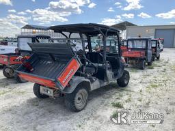 (Waynesboro, GA) 2016 Kubota RTV-1140, 4x4 Crew-Cab Yard Cart, (GA Power Unit) Runs, Moves & Dump Op