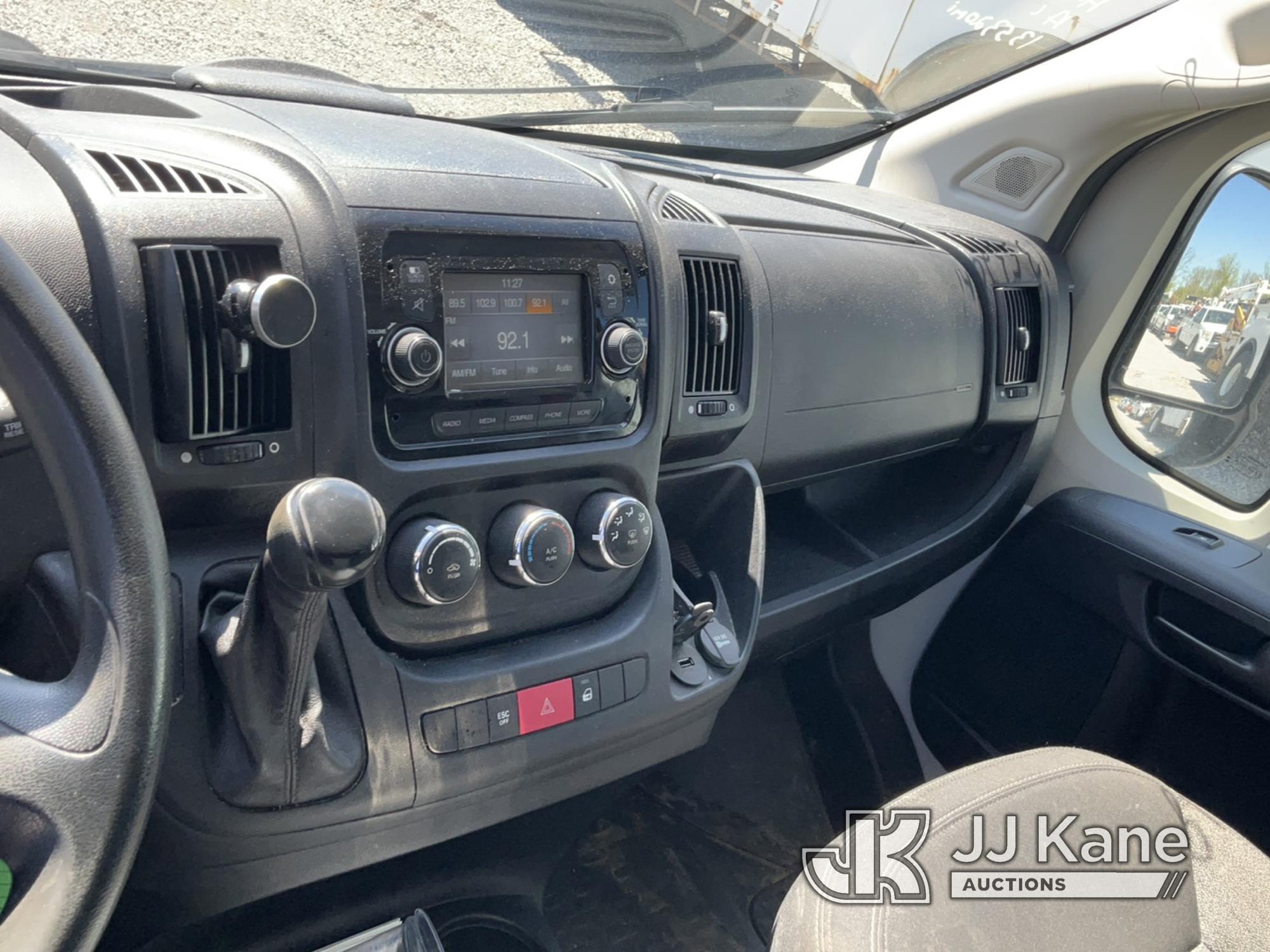 (Verona, KY) 2018 RAM Promaster 2500 High-Top Cargo Van Runs & Moves) (Check Engine Light On, Engine