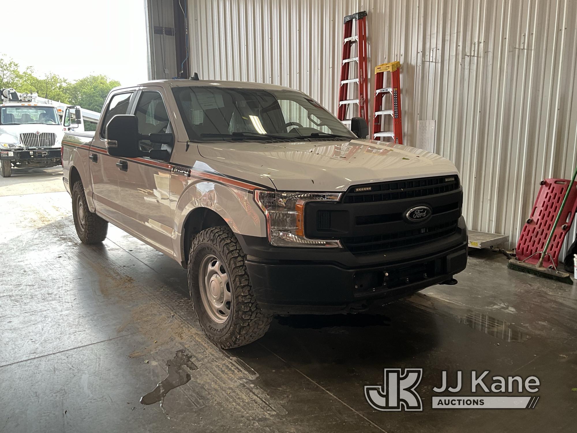 (Elizabethtown, KY) 2020 Ford F150 4x4 Crew-Cab Pickup Truck Runs) (Does Not Move, Check Engine Ligh