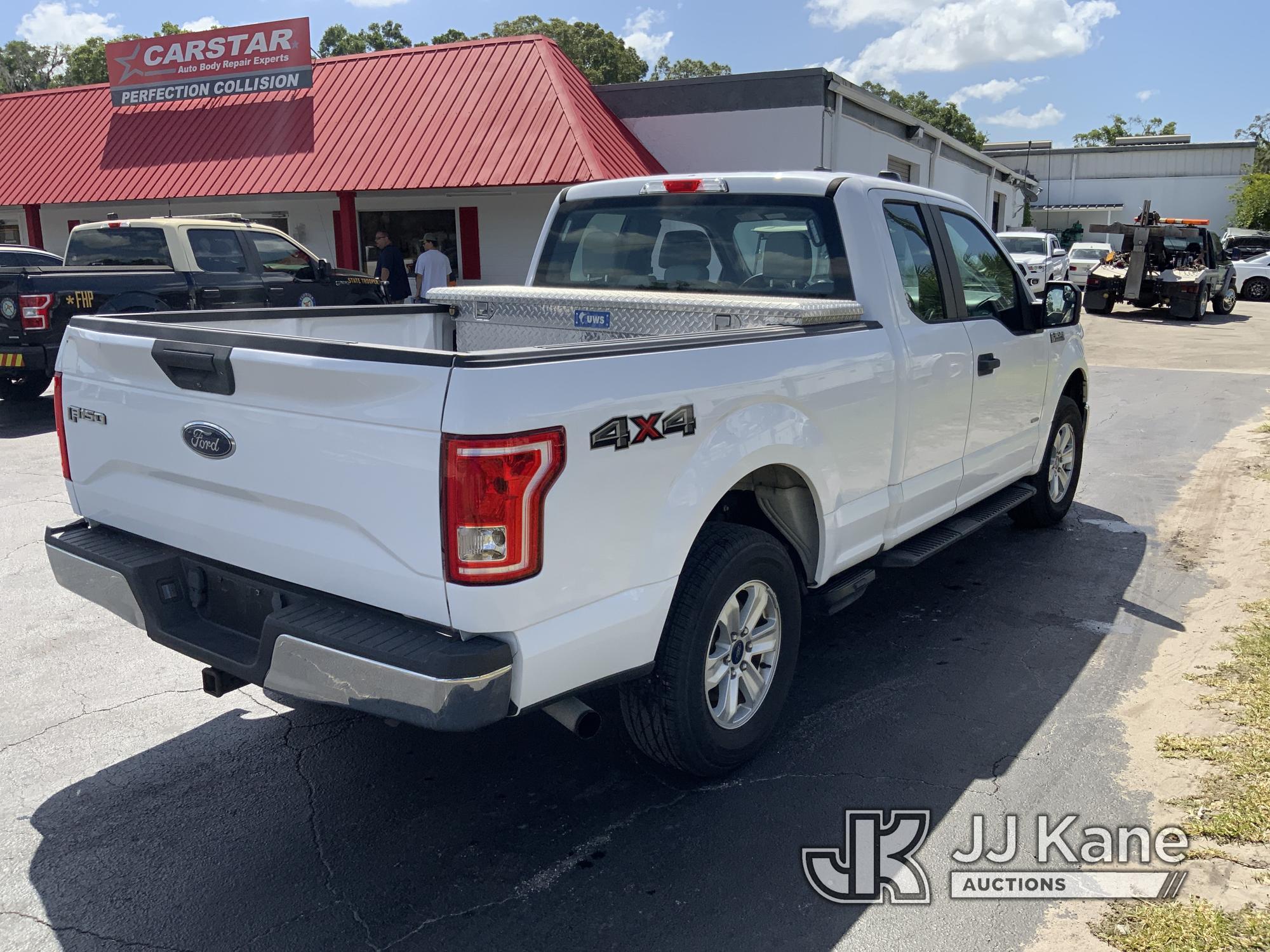 (Ocala, FL) 2016 Ford F150 4x4 Extended-Cab Pickup Truck Duke Unit) (Runs & Moves) (Paint Damage