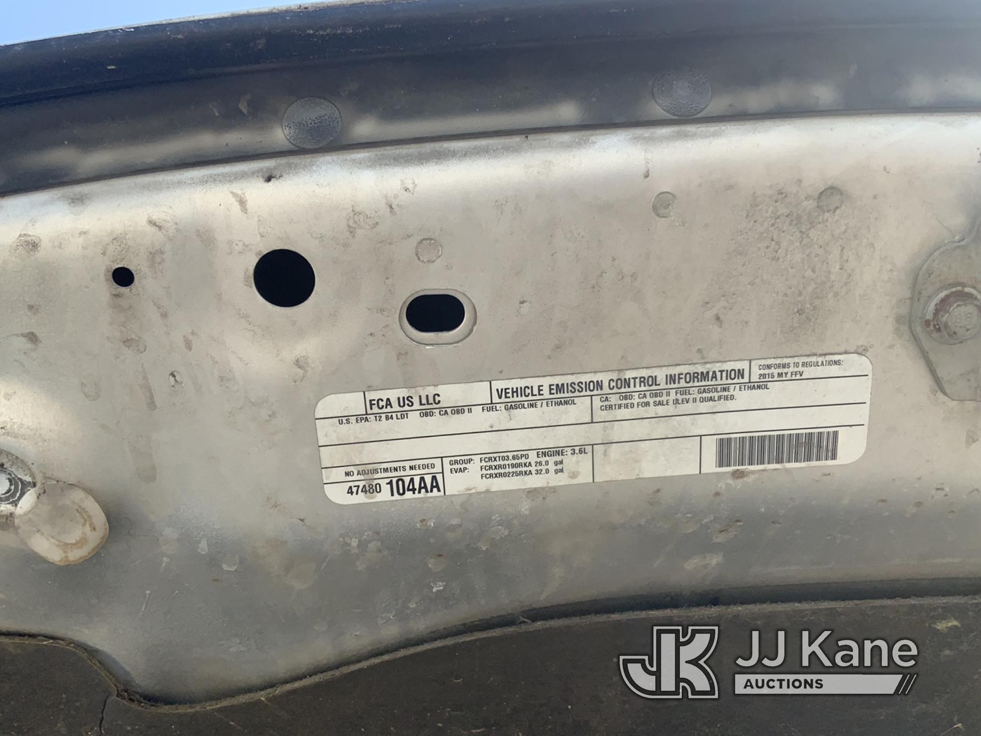 (Westlake, FL) 2015 RAM 1500 4x4 Pickup Truck Runs & Moves) (Damage On Tailgate)(Seller Has Advised