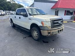 (Ocala, FL) 2014 Ford F150 4x4 Crew-Cab Pickup Truck Duke Unit) (Runs Rough, Check Engine Light On,