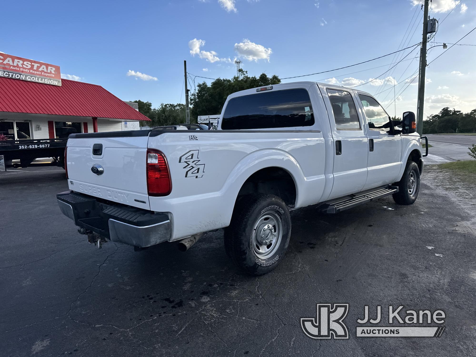 (Ocala, FL) 2016 Ford F250 4x4 Crew-Cab Pickup Truck Duke Unit) (Runs & Moves) (Body Danage