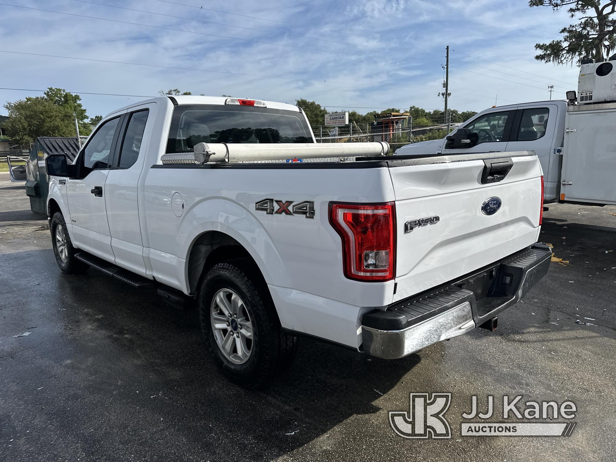 (Ocala, FL) 2016 Ford F150 4x4 Extended-Cab Pickup Truck Duke Unit) (Run & Moves) (Check Engine Ligh