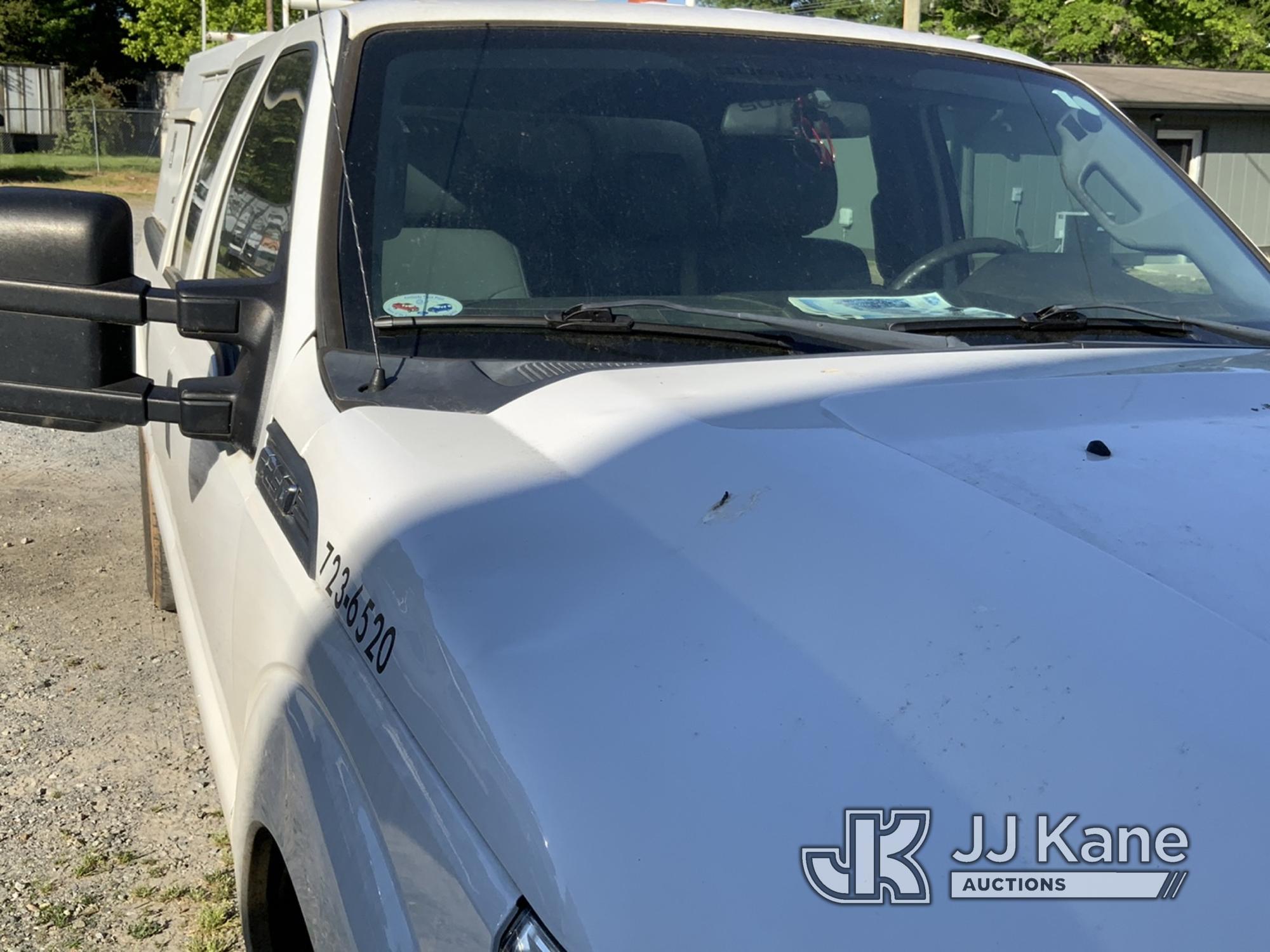 (Shelby, NC) 2016 Ford F250 4x4 Crew-Cab Pickup Truck Runs Rough, Moves, Check Engine Light On, Engi