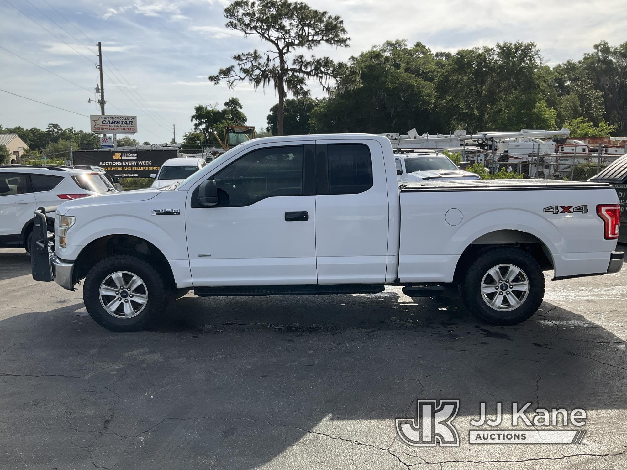 (Ocala, FL) 2015 Ford F150 4x4 Extended-Cab Pickup Truck Duke Unit) (Runs & Moves) (Jump To Start, C