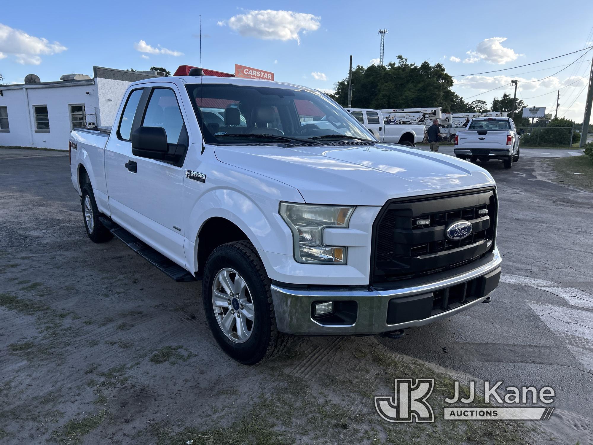 (Ocala, FL) 2015 Ford F150 4x4 Extended-Cab Pickup Truck Duke Unit) (Runs & Moves) (Check Engine Lig