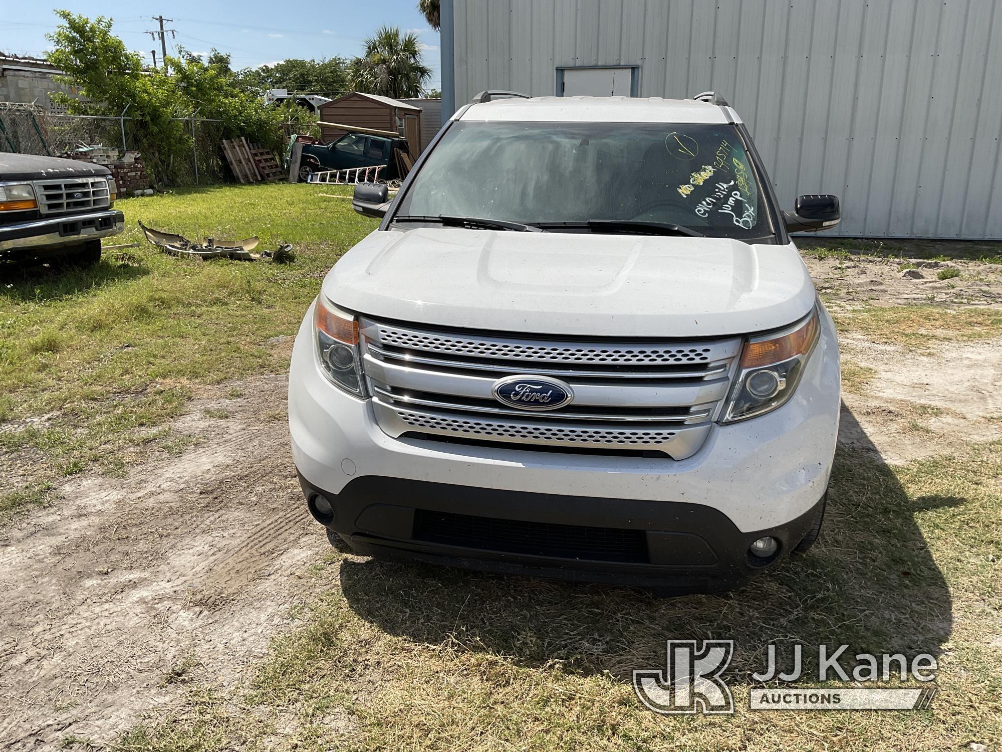 (Tampa, FL) 2013 Ford Explorer Sport Utility Vehicle Runs & Moves) (Jump To Start, Transmission Bad,