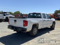 (Shelby, NC) 2017 Chevrolet Silverado 1500 4x4 Extended-Cab Pickup Truck, Needs new transmission Run