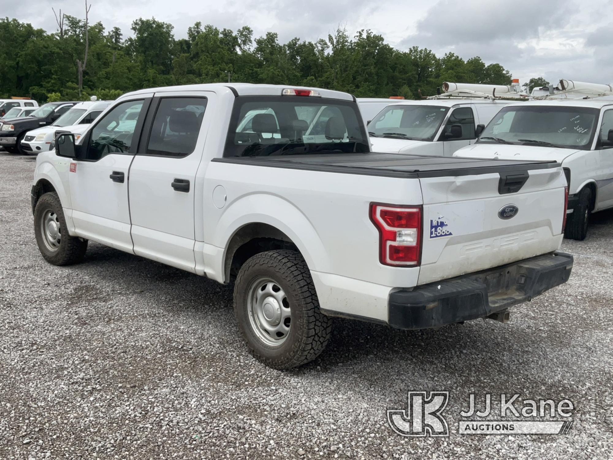 (Verona, KY) 2018 Ford F150 Crew-Cab Pickup Truck Runs & Moves) (Body Damage, Seller Note: Needs New