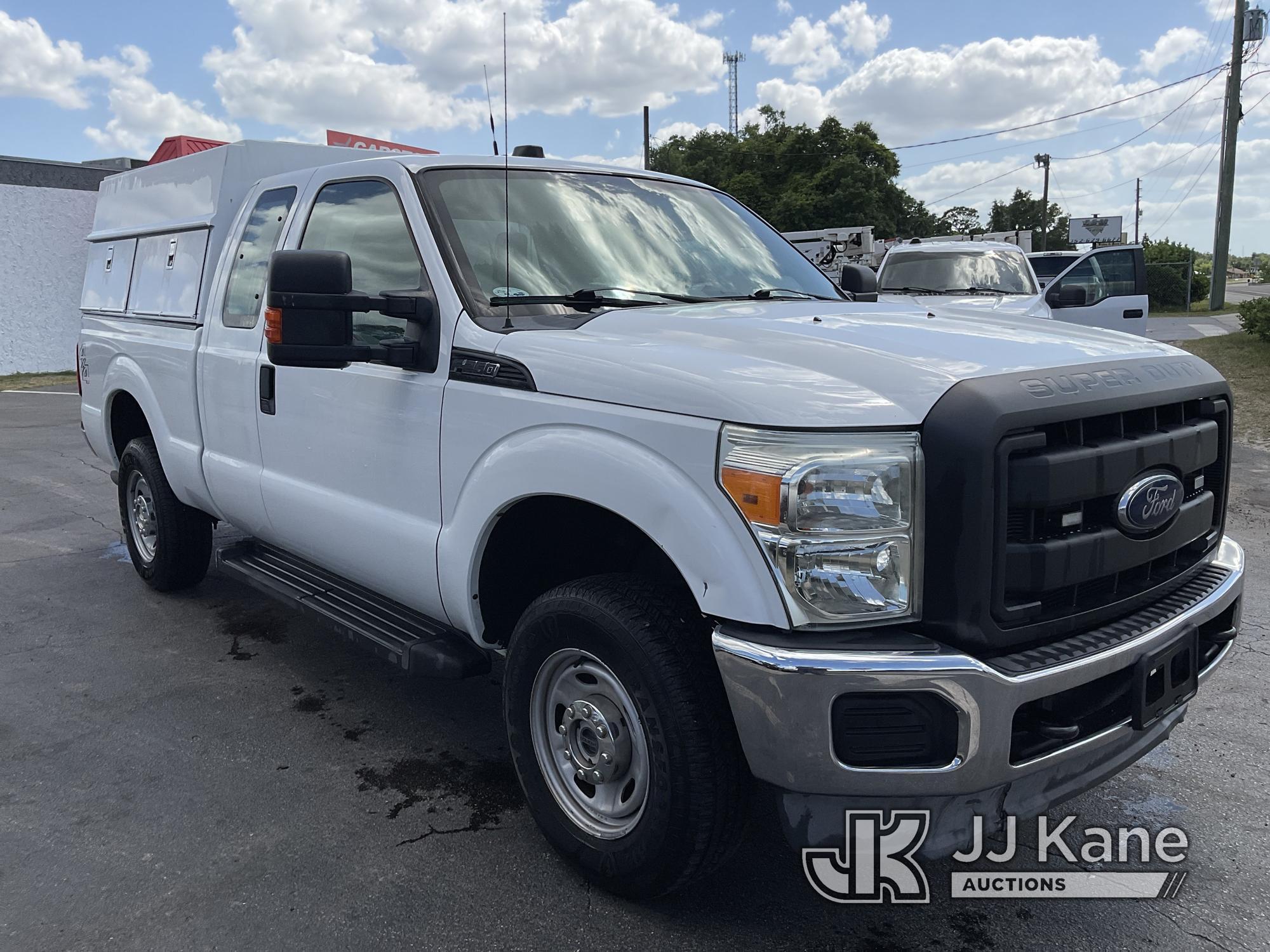 (Ocala, FL) 2014 Ford F250 4x4 Extended-Cab Pickup Truck Duke Unit) (Runs & Moves