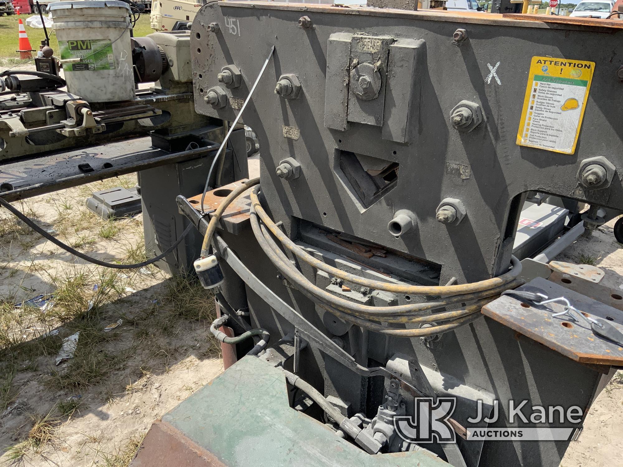 (Westlake, FL) 55 Ton Jaws IV Press I Edwards Ironworker (Condition Unknown) NOTE: This unit is bein