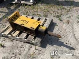 (Bowling Green, FL) Hydraulic Jack Hammer for Skid loader (Runs & Works) NOTE: This unit is being so