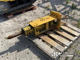 (Bowling Green, FL) Hydraulic Jack Hammer for Skid loader (Runs & Works) NOTE: This unit is being so