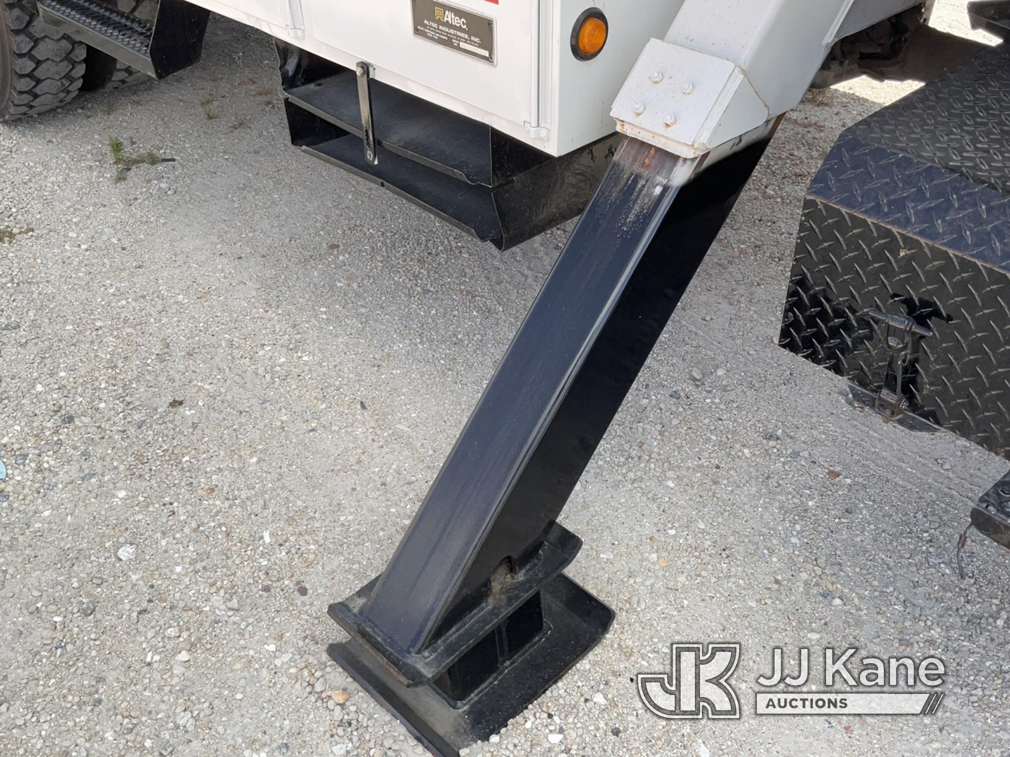 (Sarasota, FL) Altec AA755-MH, Material Handling Bucket Truck rear mounted on 2013 International 730