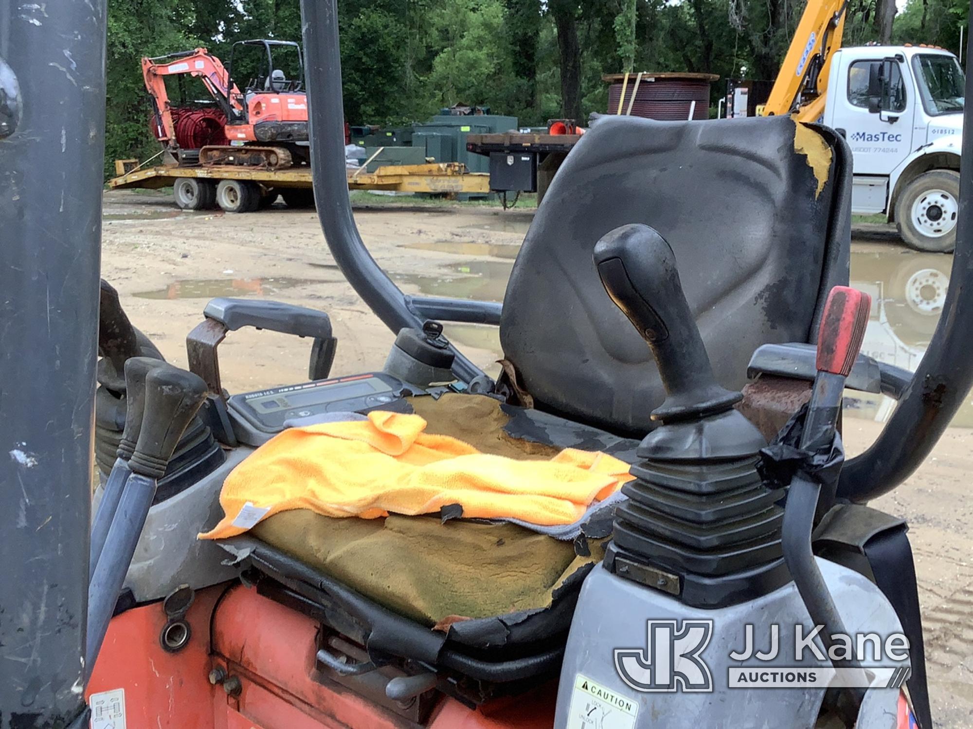 (Pensacola, FL) 2014 Kubota U17 Mini Hydraulic Excavator Runs, Moves & Operates) (Jump To Start, Una