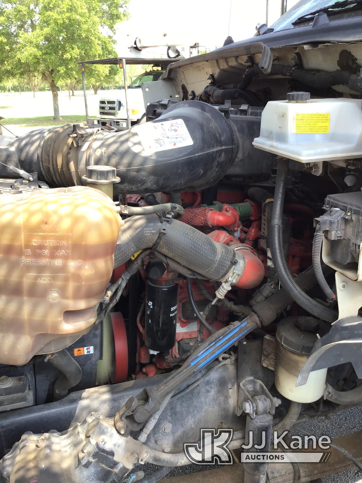 (Ocala, FL) Altec LR756, Over-Center Bucket Truck mounted behind cab on 2013 Ford F750 Chipper Dump