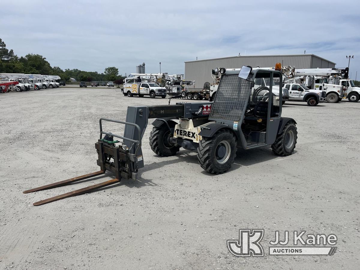 (Chester, VA) 2001 Terex TX51-19 4x4x4 Rough Terrain Telescopic Forklift Runs & Operates) (Bad Load