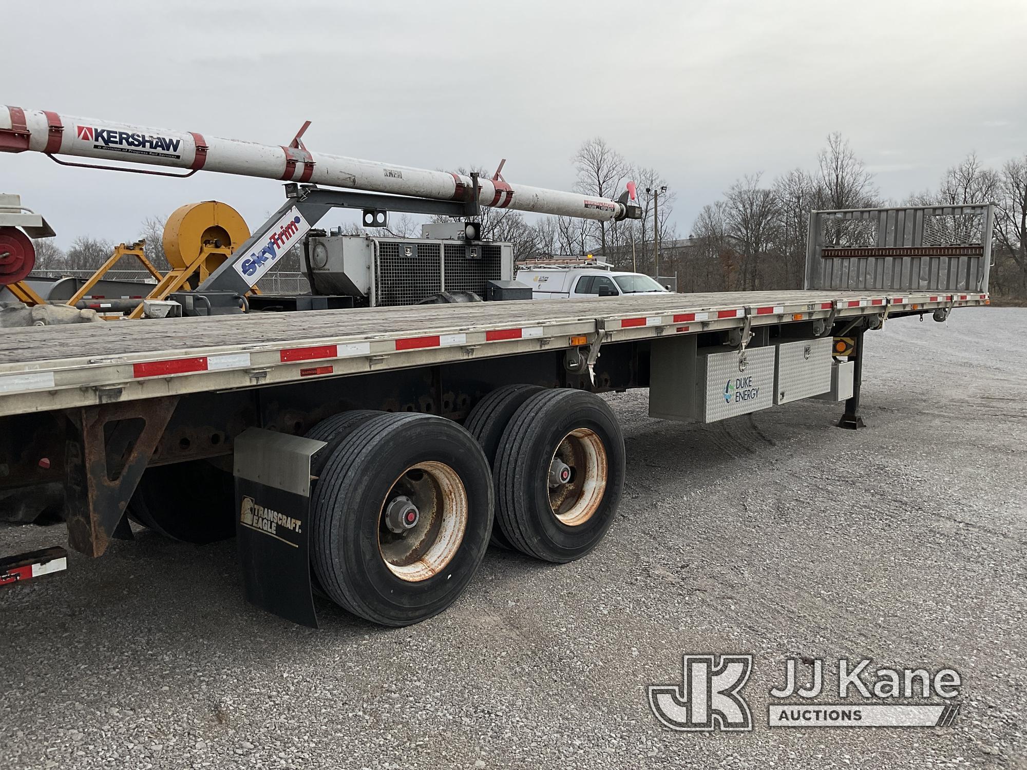 (Verona, KY) 2009 Transcraft Eagle S2 T/A High Flatbed Trailer Seller Note: Frame & Suspension Damag