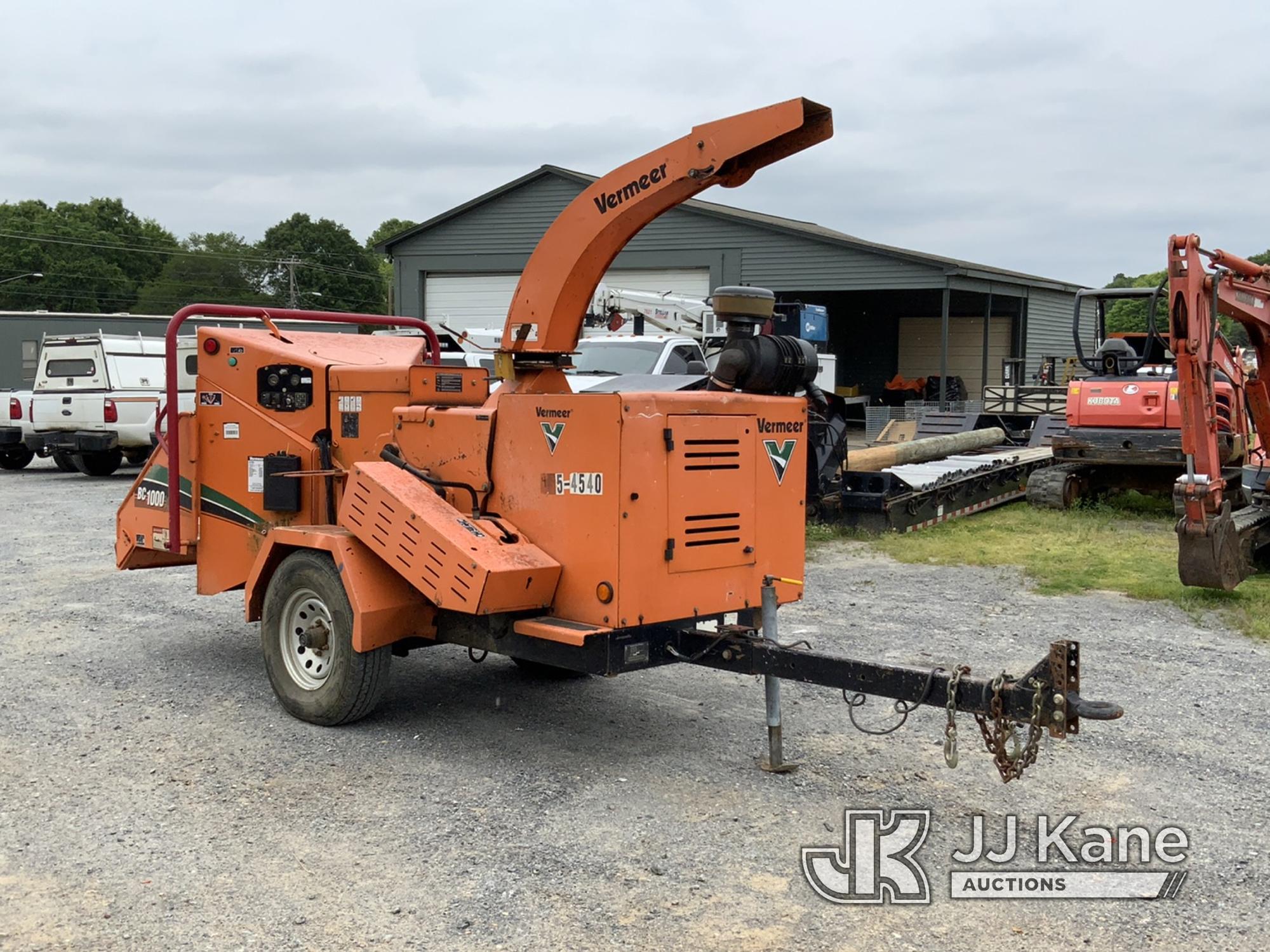 (Shelby, NC) 2014 Vermeer BC1000XL Chipper (12in Drum) No Title)(Not Running, Condition Unknown, Cra