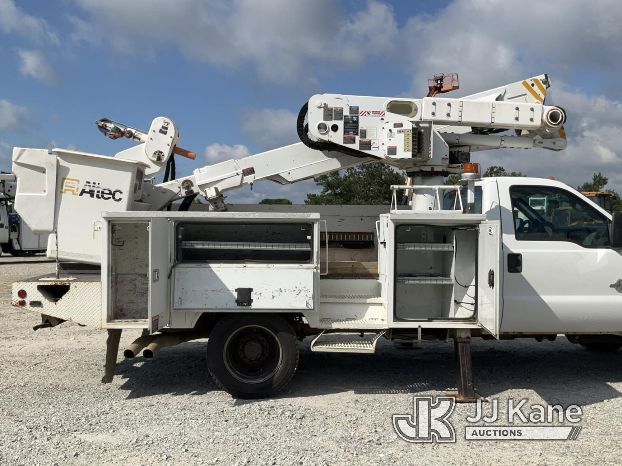 (Villa Rica, GA) Altec AT40M, Articulating & Telescopic Material Handling Bucket Truck mounted behin