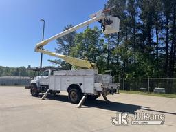 (Oakwood, GA) Altec AA755L, Material Handling Bucket Truck rear mounted on 1999 GMC C8500 Utility Tr