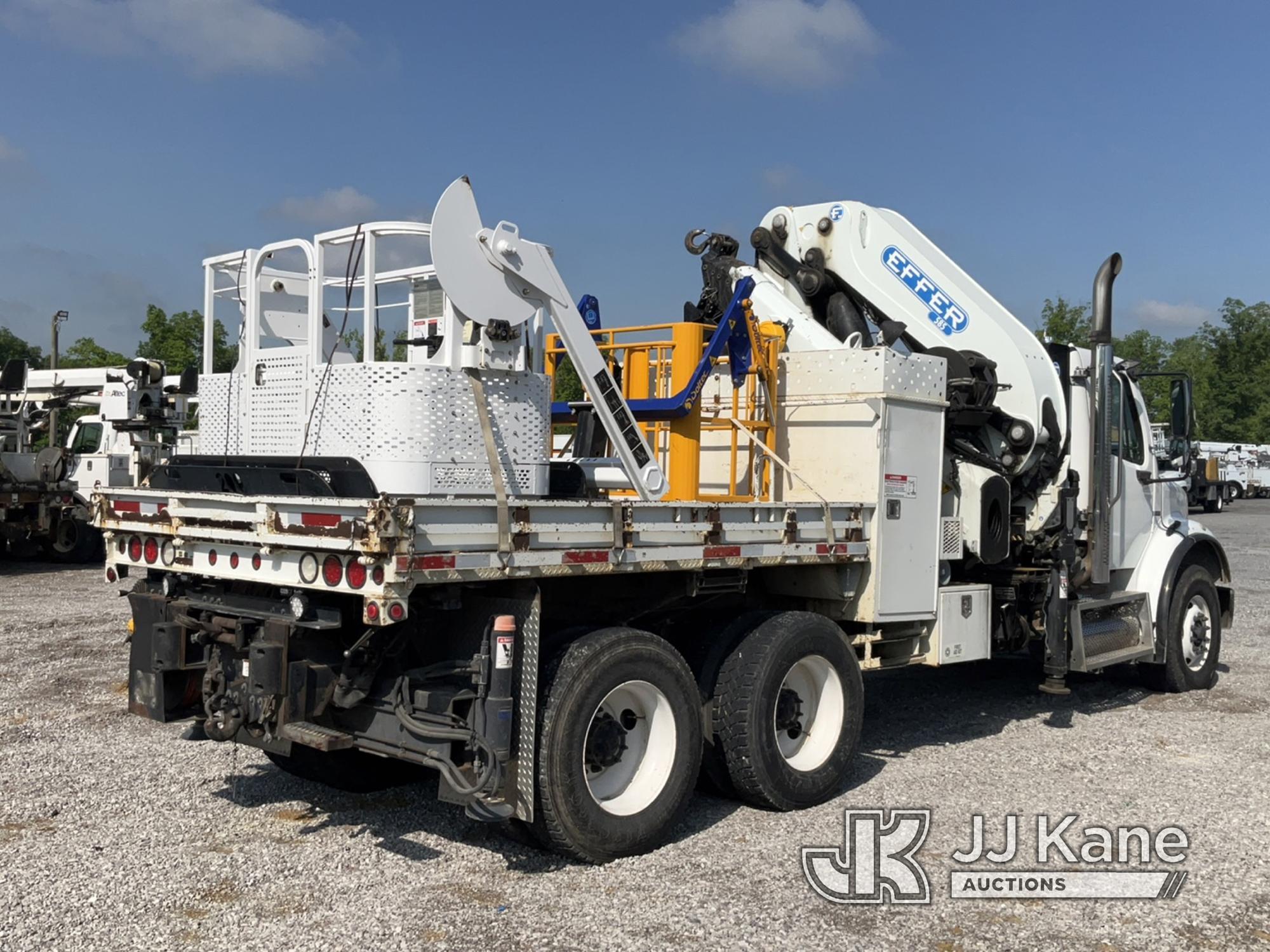 (Verona, KY) Effer 585 4/S, Hydraulic Telescopic Knuckle-Boom Crane mounted behind cab on 2010 Freig