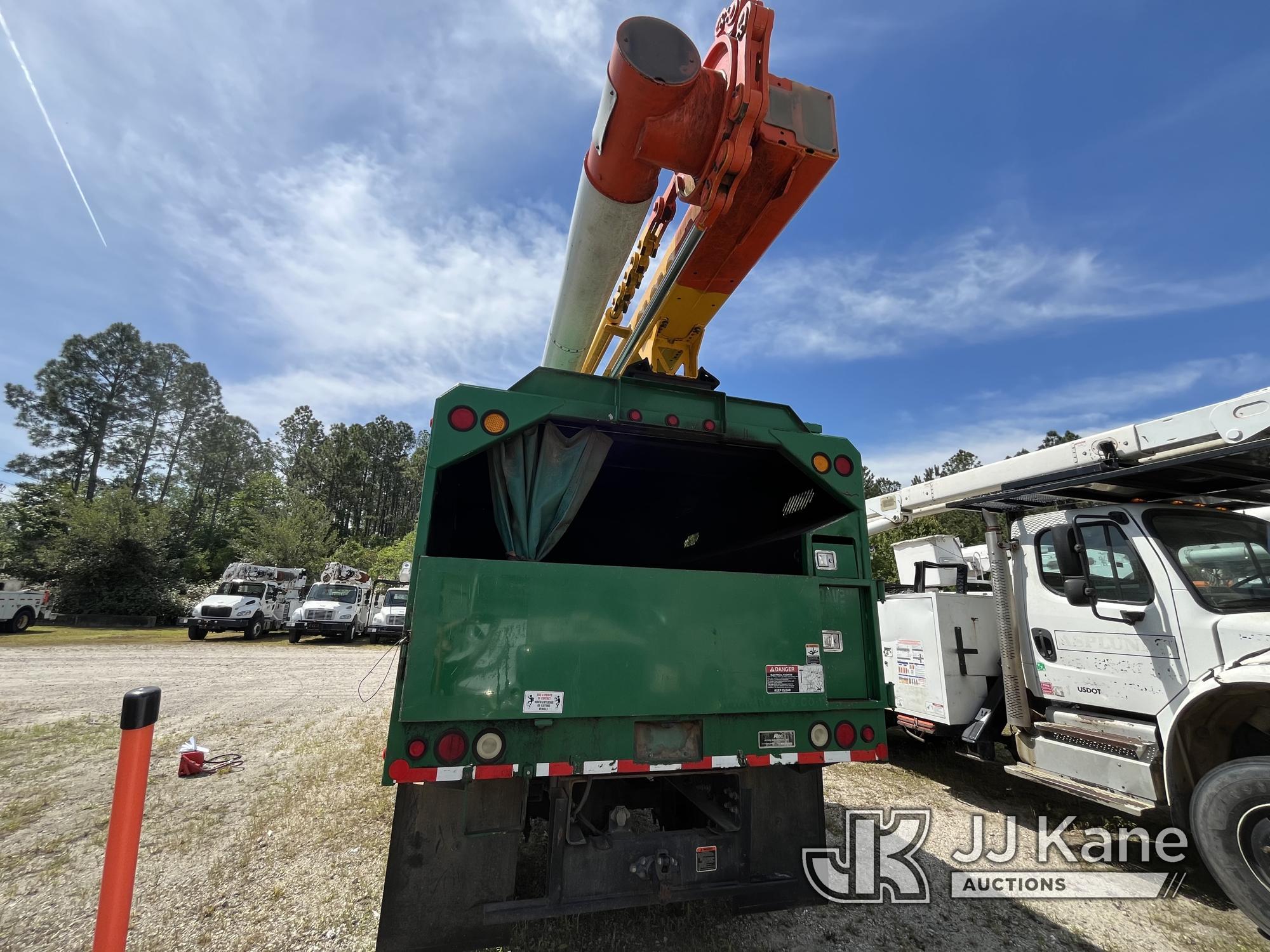 (Jacksonville, FL) Altec LRV-56, Over-Center Bucket Truck mounted behind cab on 2015 Freightliner M2